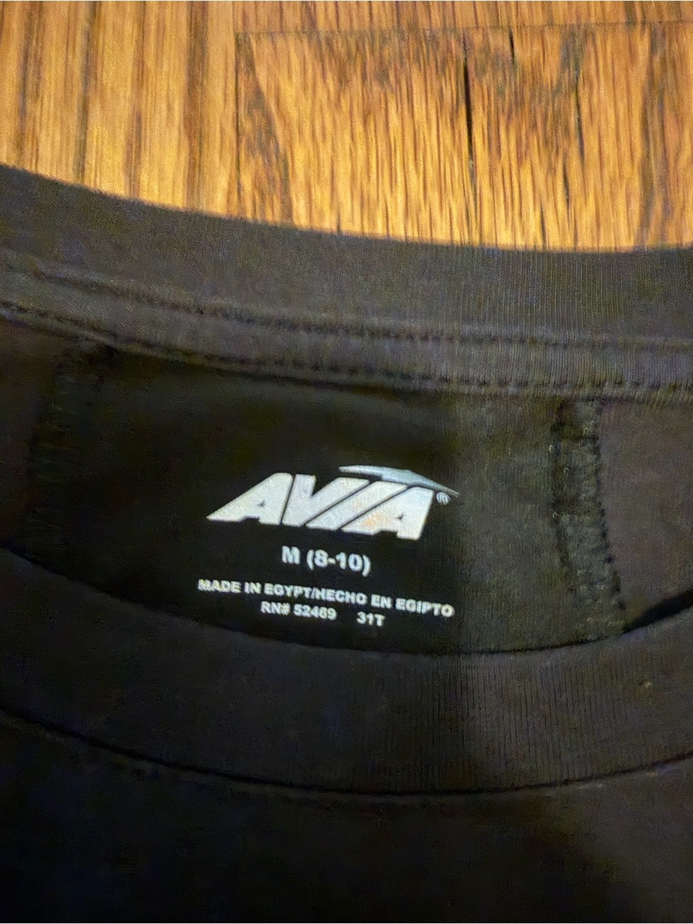 Avia Black Crewneck Athletic Tee